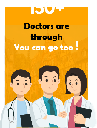 150+ doctors are through