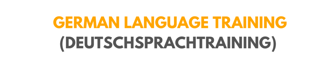 german language training